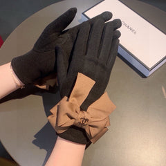 GLOVES IN BLACK WOOL 456327