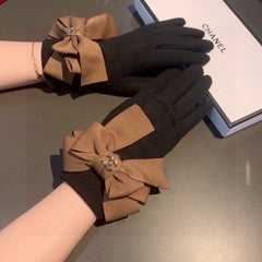 GLOVES IN BLACK WOOL 456327