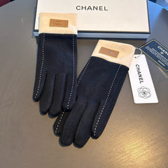 GLOVES IN BLACK WOOL 462254