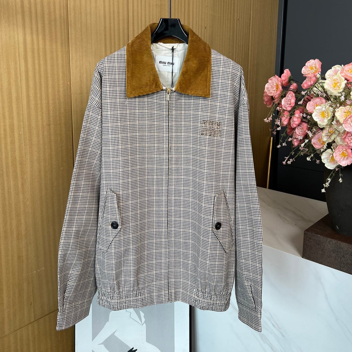 MIUMIU LAPEL COLLAR COAT STYLE 68