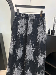 CHANEL 25S PRINTED WIDE-LEG PANTS 620489