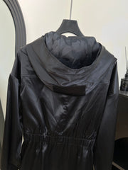 CHANEL 25S HOODED JACKET WITH LACE TRIM 408