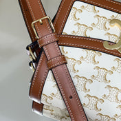 CLASSIQUE TRIOMPHE 22 CALFSKIN WHITE BROWN
