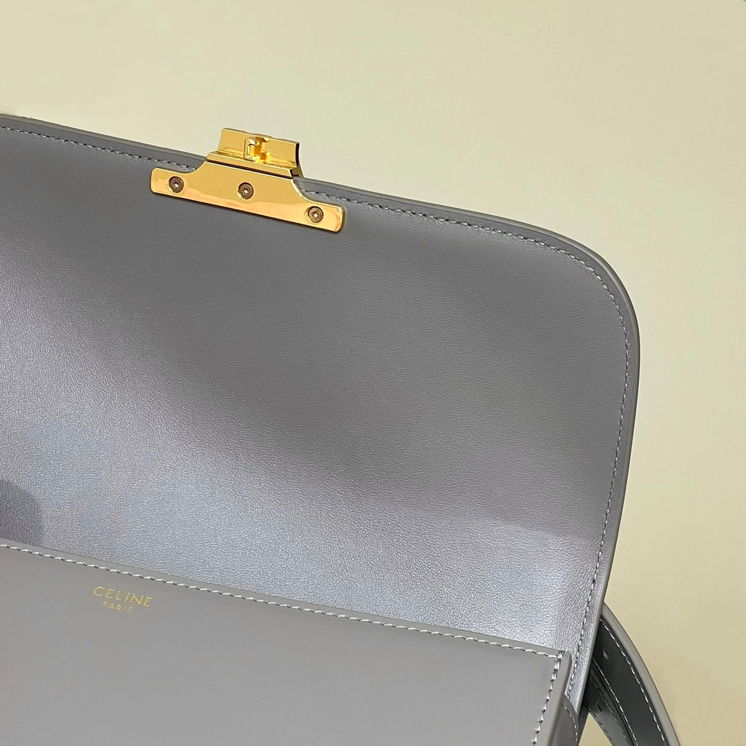 MINI CLAUDE 22 SHINY CALFSKIN SILVER