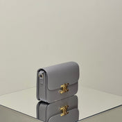 MINI CLAUDE 22 SHINY CALFSKIN SILVER