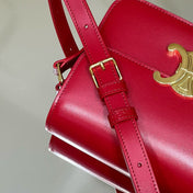 MINI CLAUDE 22 SHINY CALFSKIN CHERRY RED