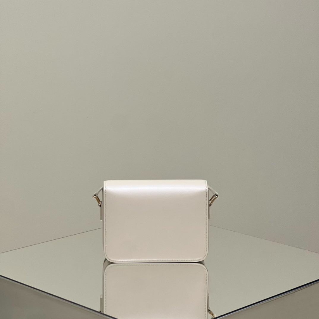 MINI CLAUDE 22 SHINY CALFSKIN WHITE