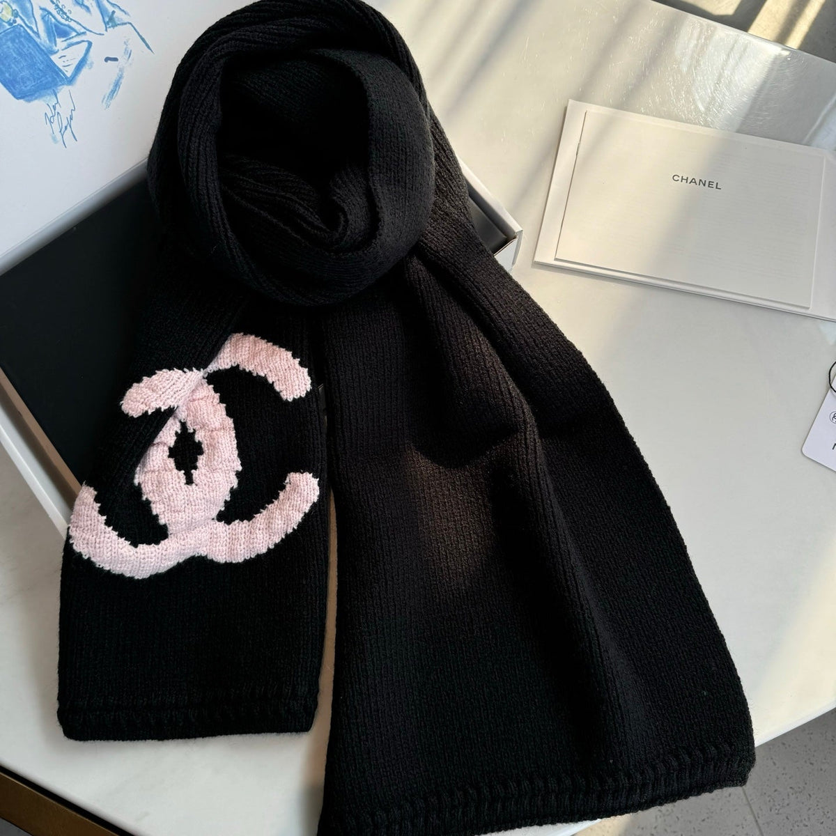 CHANEL 25S SCARF 170 CM IN CASHMERE 943791