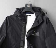 LV HOODED JACKET BLACK 239047