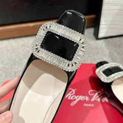 BELLE VIVIER PUMPS IN BLACK PATENT CALFSKIN