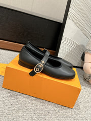 MARY JANE SHOES IN BLACK SHEEPSKIN