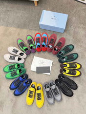 COLLAPSE SNEAKERS IN BLUE SUEDE AND NYLON