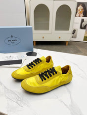 COLLAPSE SNEAKERS IN YELLOW SUEDE AND NYLON