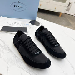 COLLAPSE SNEAKERS IN BLACK SUEDE AND NYLON