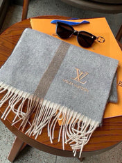 SCARF 170 CM IN MOUSE GRAY CASHMERE 399929