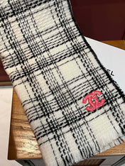 SCARF 200 CM IN WHITE CASHMERE 402146