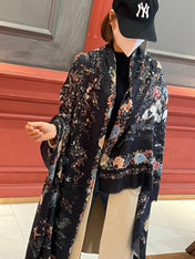 SCARF 200 CM IN BLACK MIX COLORFUL CASHMERE 413824