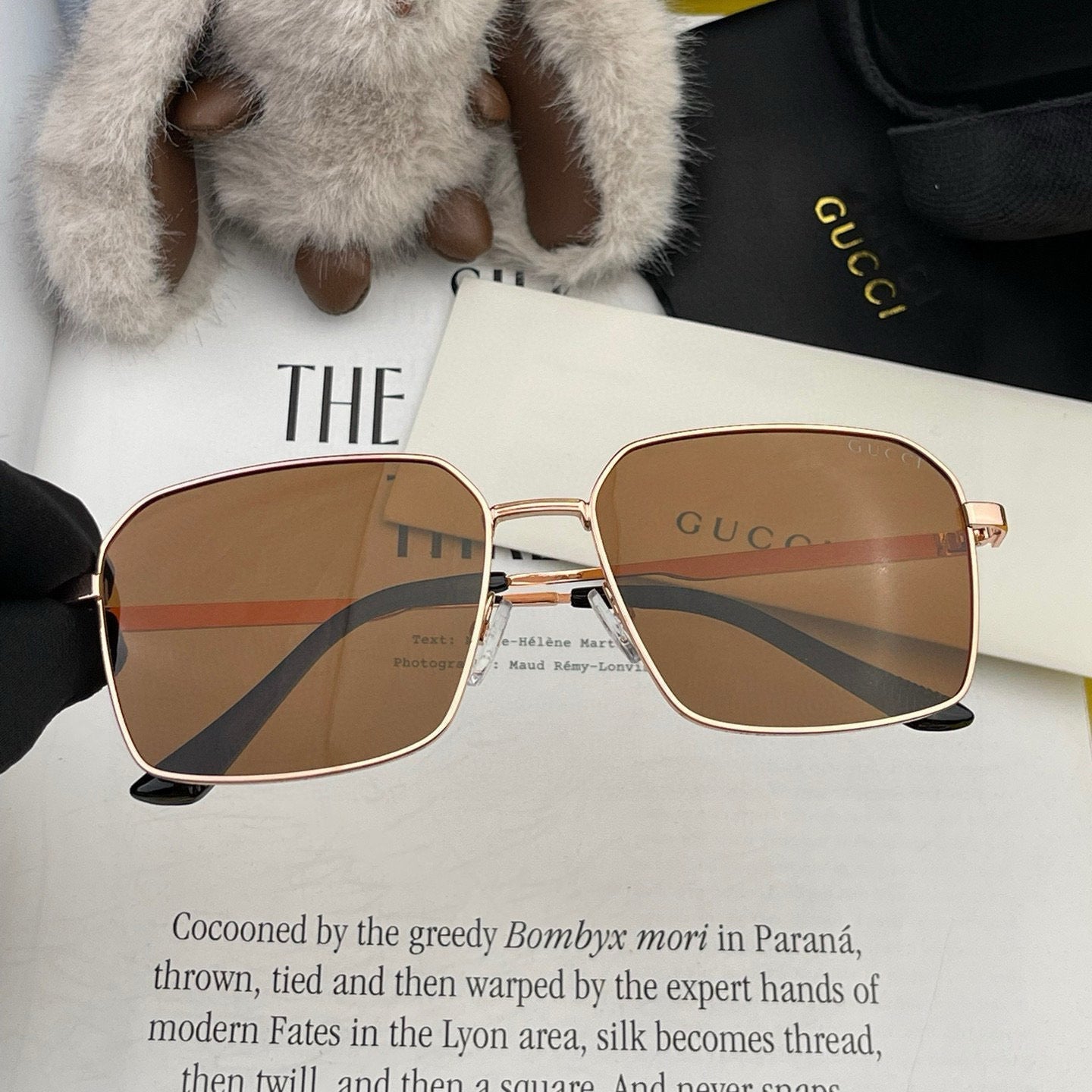 SQUARE FRAME SUNGLASSES 563171 IN METAL