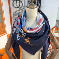 HERMES 25S SCARF 140 IN SILK 724765