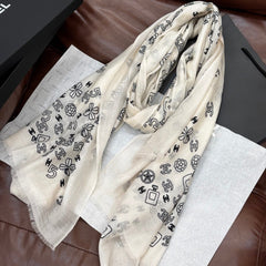 CHANEL 25S SCARF 200 IN CASHMERE 727296