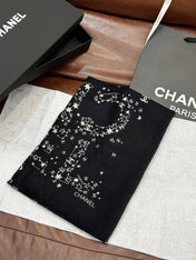 CHANEL 25S SCARF 200 IN CASHMERE 728986