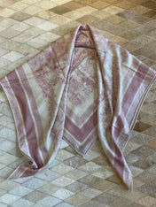 DIOR SCARF 110 CM IN COTTON-SILK FABRIC 730607