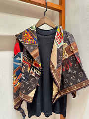 LV SCARF 140 CM IN SILK 732100