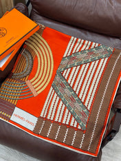 HERMES 25S SCARF 140 IN SILK TWILL 733918