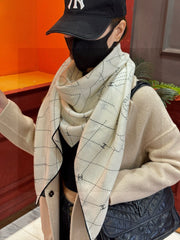 CHANEL 25S SCARF 140 IN SILK 735801