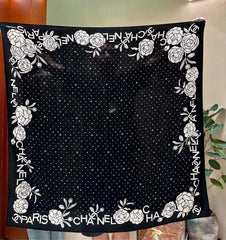 CHANEL 25S SCARF 140 IN SILK 735805