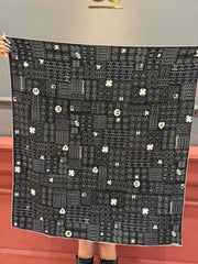 CHANEL 25S SCARF 110 IN CASHMERE SILK 738477