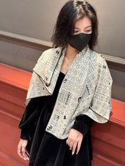 CHANEL 25S SCARF 110 IN CASHMERE SILK 738478