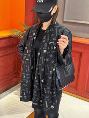 CHANEL 25S SCARF 180 IN CASHMERE SILK 738480