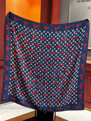 LV SCARF 140 CM IN SILK-CASHMERE BLEND 737269