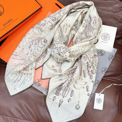 HERMES 25S SCARF 135 IN SILK 854788