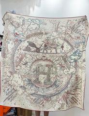 HERMES 25S SCARF 135 IN SILK 854787