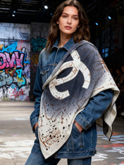 CHANEL 25S SCARF 135 IN CASHMERE 883636