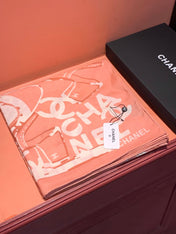 CHANEL 25S SCARF 135 CM IN CASHMERE SILK 941789