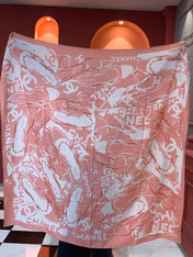 CHANEL 25S SCARF 135 CM IN CASHMERE SILK 941789