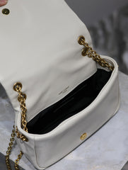 YSL 25S JAMIE MINI 20 IN BLANC VINTAGE LAMBSKIN GOLD HARDWARE