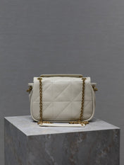 YSL 25S JAMIE MINI 20 IN BLANC VINTAGE LAMBSKIN GOLD HARDWARE