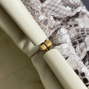 POUCH CLUTCH 38 IN SNAKE PATTERN CALFSKIN