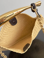 SARDINE CHAIN 33 IN NATURAL RAFFIA