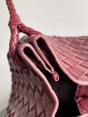 BV Small Parachute 21 Burgundy Lambskin Ghw