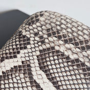 KNOT CHAIN CLUTCH 20.5 IN SNAKE PATTERN CALFSKIN