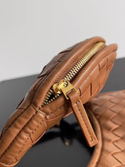 SMALL GEMELLI 24 IN BRONZE BROWN LAMBSKIN