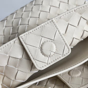 HANDLE BAG ANDIAMO 25 IN OFF WHITE LAMBSKIN
