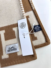 AVALON THROW BLANKET 170 CM IN CIDER BROWN CASHMERE 294473