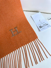 SCARF 190 CM IN TIGER ORANGE CASHMERE 364767