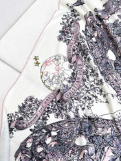 SQUARE SCARF 140 CM IN COLORFUL CASHMERE AND SILK 403837